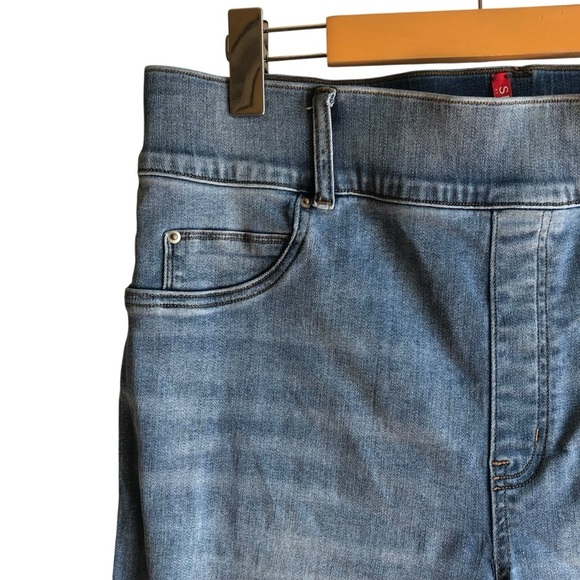 Spanx Jeggings Light Wash 1X High Rise Tummy Control Denim - Picture 12 of 14